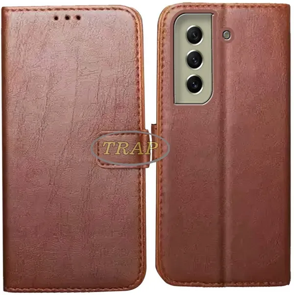 Brown_Artificial_Leather_Samsung_S21_5G_Back_Cover