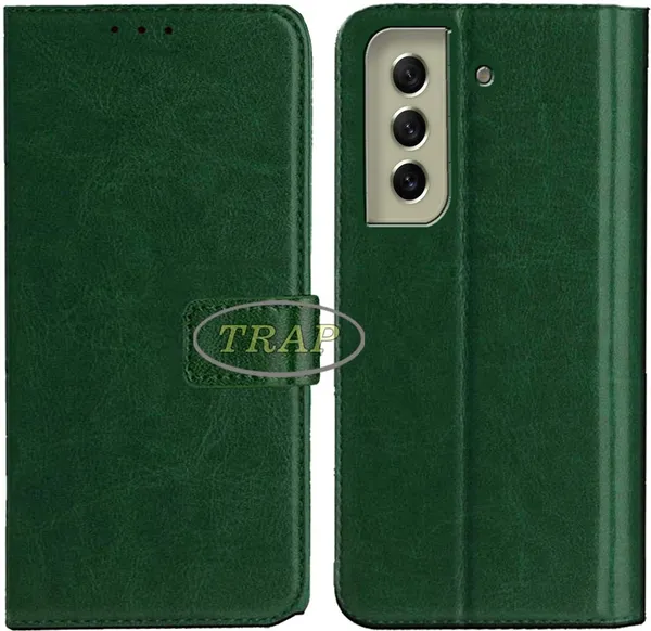 Green_Artificial_Leather_Samsung_S21_5G_Back_Cover