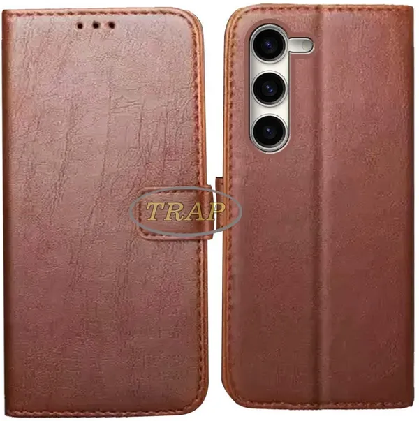 Brown_Artificial_Leather_Samsung_S23_5G_Back_Cover