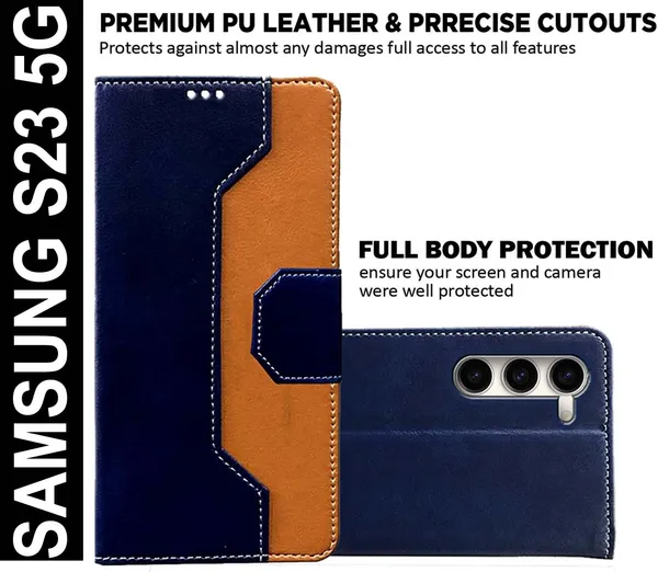 Multicolor_Artificial_Leather_Samsung_S23_5G_Back_Cover