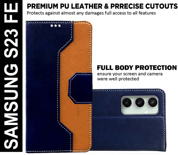 Multicolor_Artificial_Leather_Samsung_S23_FE_Back_Cover