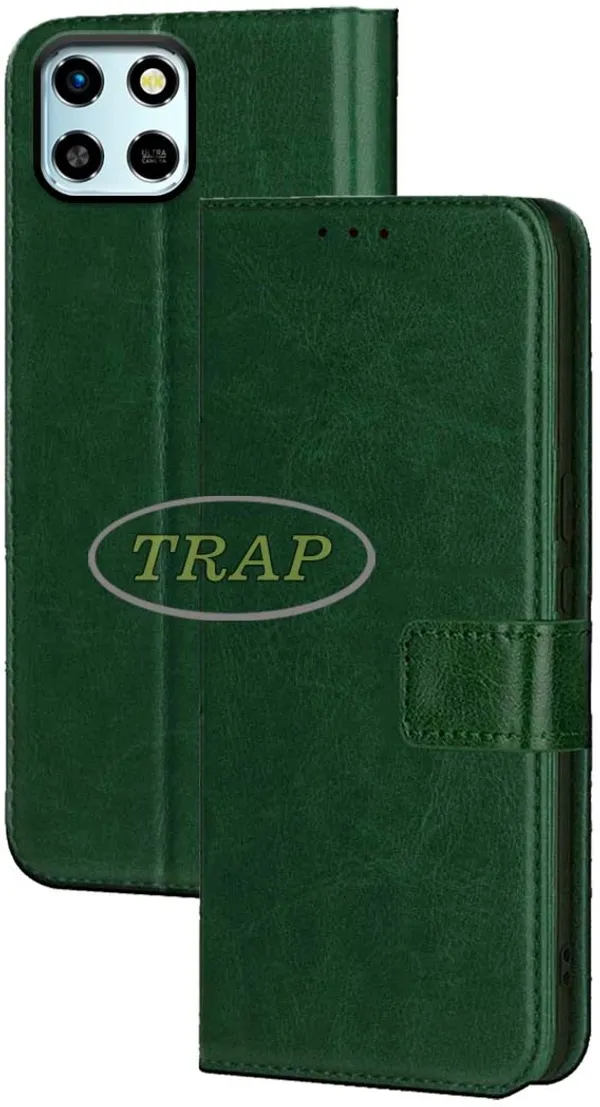 Green_Artificial_Leather_Infinix_Smart_6_HD_Back_Cover