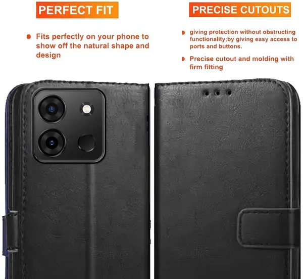 Black_Artificial_Leather_Infinix_Smart_7_Back_Cover
