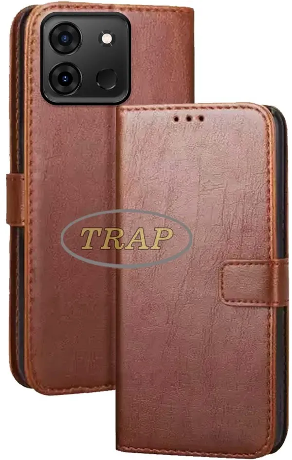 Brown_Artificial_Leather_Infinix_Smart_7_Back_Cover