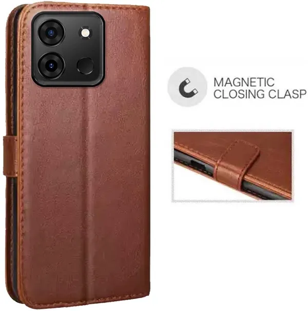 Brown_Artificial_Leather_Infinix_Smart_7_Back_Cover
