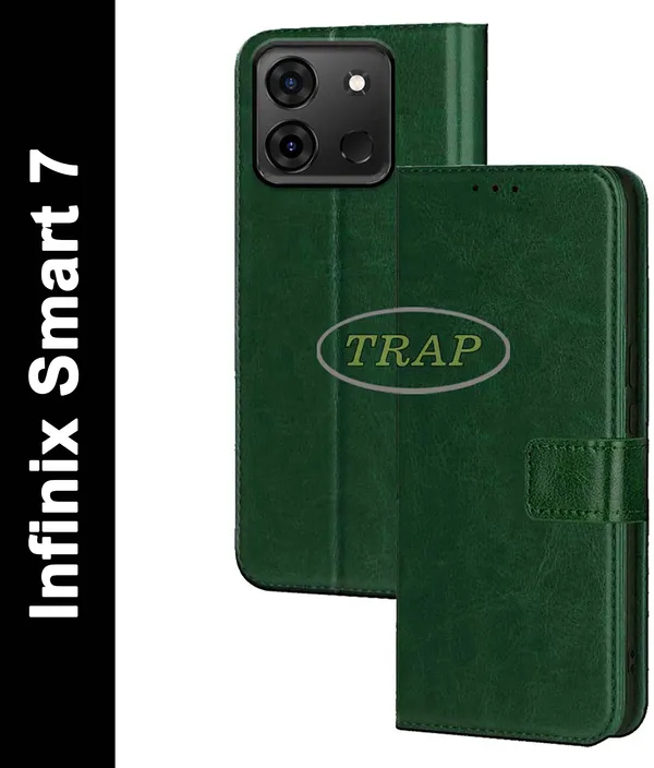 Green_Artificial_Leather_Infinix_Smart_7_Back_Cover