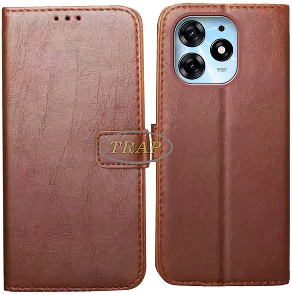 Brown_Artificial_Leather_Tecno_Spark_10_pro_Back_Cover