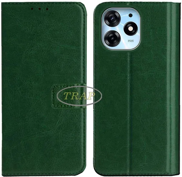 Green_Artificial_Leather_Tecno_Spark_10_pro_Back_Cover