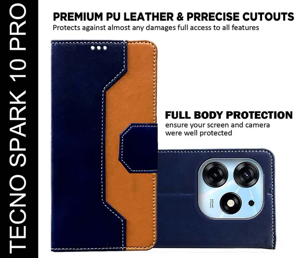 Multicolor_Artificial_Leather_Tecno_Spark_10_pro_Back_Cover