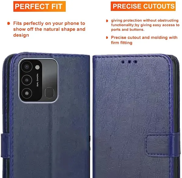 Blue_Artificial_Leather_Tecno_Spark_8C_Back_Cover