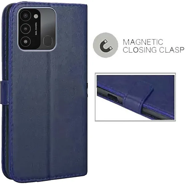 Blue_Artificial_Leather_Tecno_Spark_8C_Back_Cover