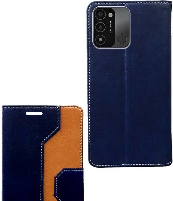 Multicolor_Artificial_Leather_Tecno_Spark_8C_Back_Cover