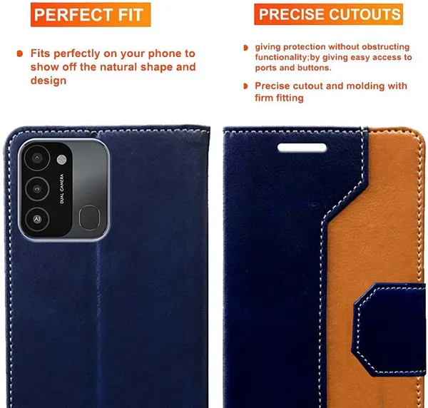 Multicolor_Artificial_Leather_Tecno_Spark_8C_Back_Cover