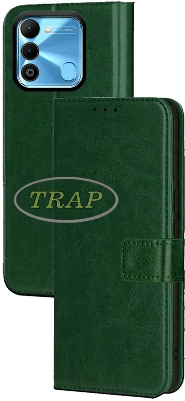 Green_Artificial_Leather_Tecno_Spark_9_Back_Cover