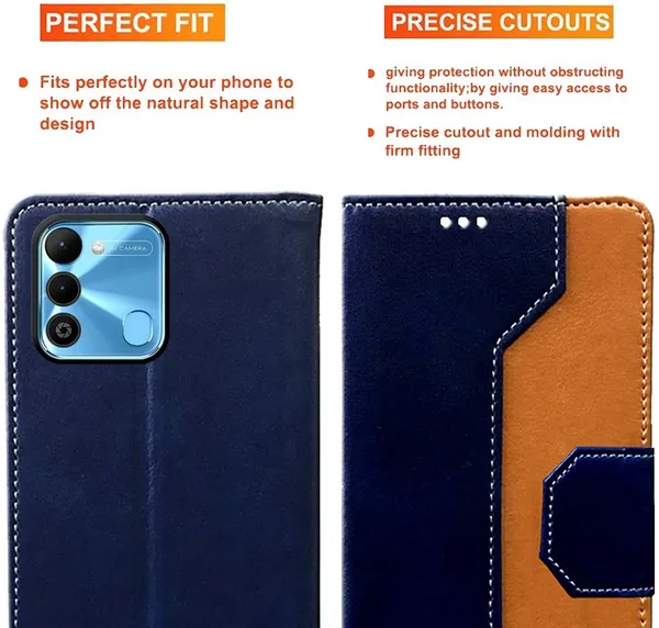 Multicolor_Artificial_Leather_Tecno_Spark_9_Back_Cover