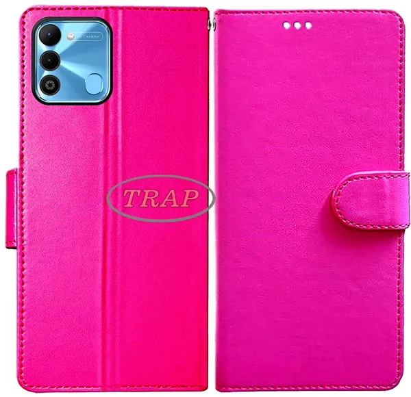 Pink_Artificial_Leather_Tecno_Spark_9_Back_Cover