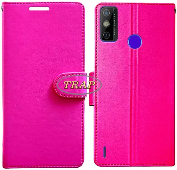 Pink_Artificial_Leather_Tecno_Spark_GO_2020_Back_Cover