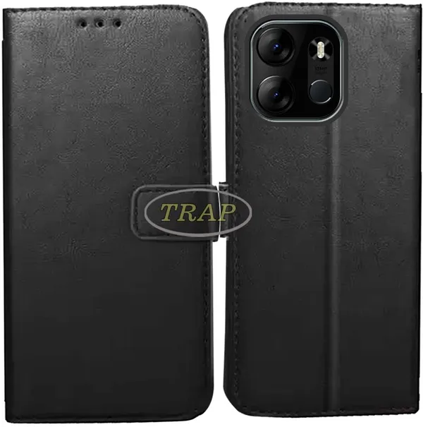 Black_Artificial_Leather_Tecno_Spark_GO_2023_Back_Cover