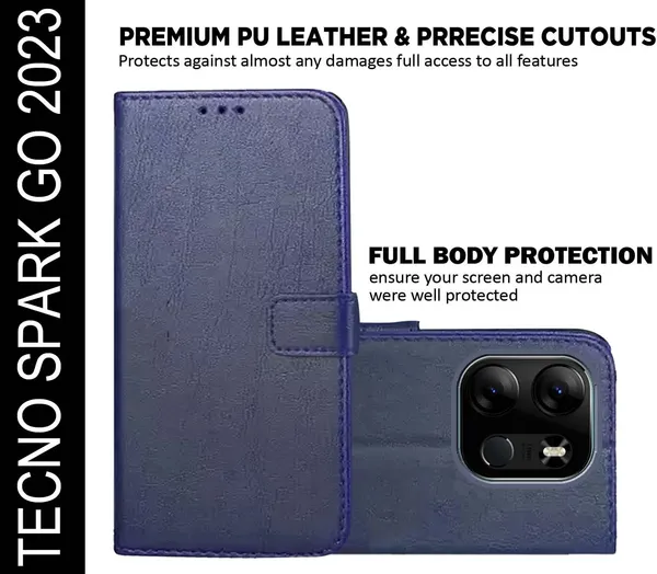 Blue_Artificial_Leather_Tecno_Spark_GO_2023_Back_Cover