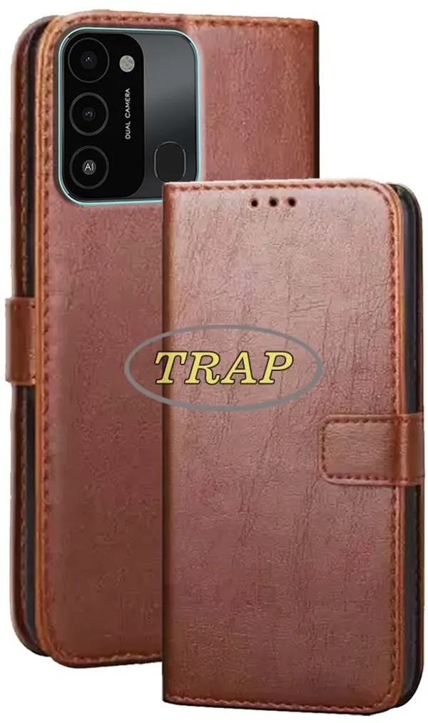 Brown_Artificial_Leather_Tecno_Spark_Go_2022_Back_Cover