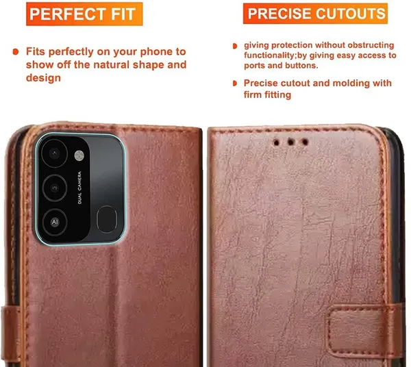 Brown_Artificial_Leather_Tecno_Spark_Go_2022_Back_Cover