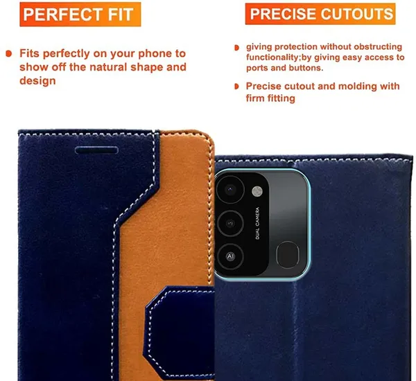 Multicolor_Artificial_Leather_Tecno_Spark_Go_2022_Back_Cover