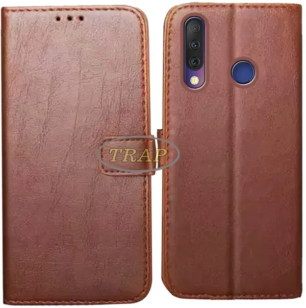 Brown_Artificial_Leather_Tecno_Camon_i4_Back_Cover