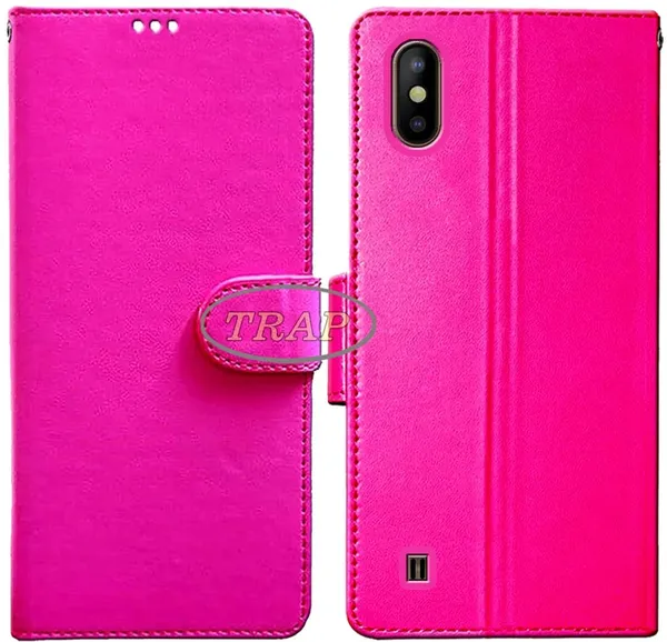 Pink_Artificial_Leather_Tecno_KBJ_Ace_2_Back_Cover