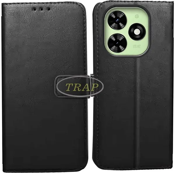 Black_Artificial_Leather_Tecno_Spark_GO_2024_Back_Cover