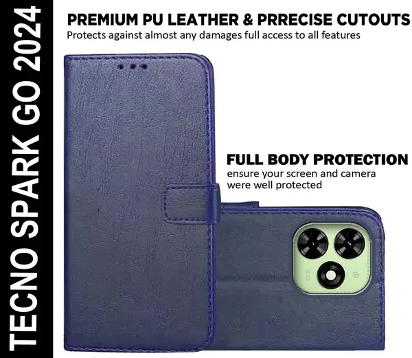 Blue_Artificial_Leather_Tecno_Spark_GO_2024_Back_Cover
