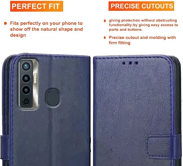 Blue_Artificial_Leather_Tecno_Camon_17_Back_Cover