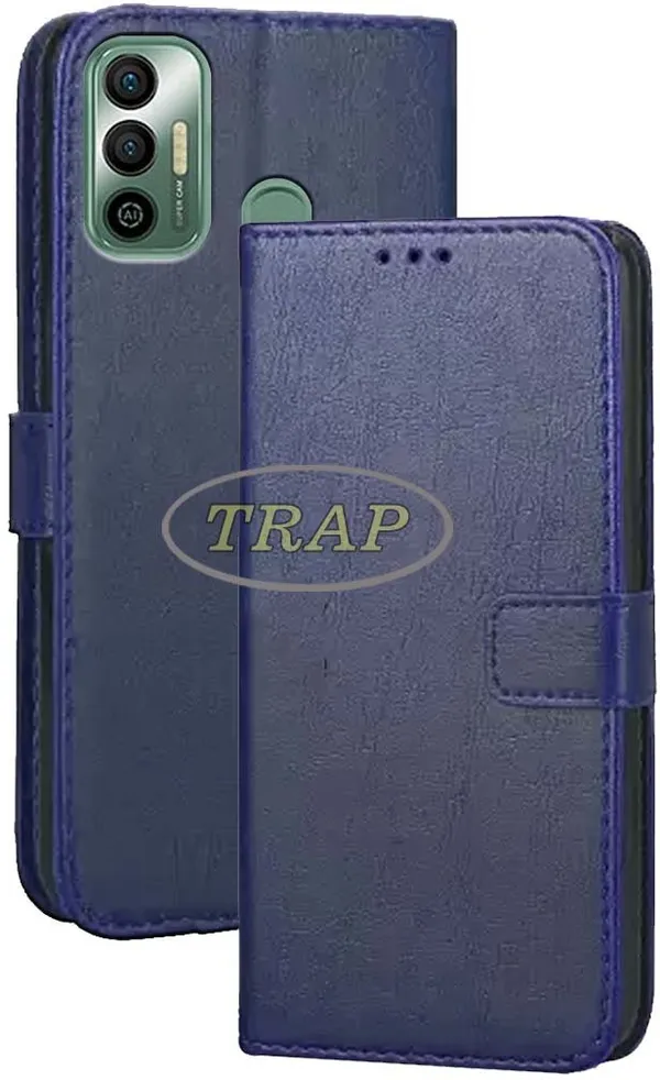 Blue_Artificial_Leather_Techno_Spark_7_Back_Cover