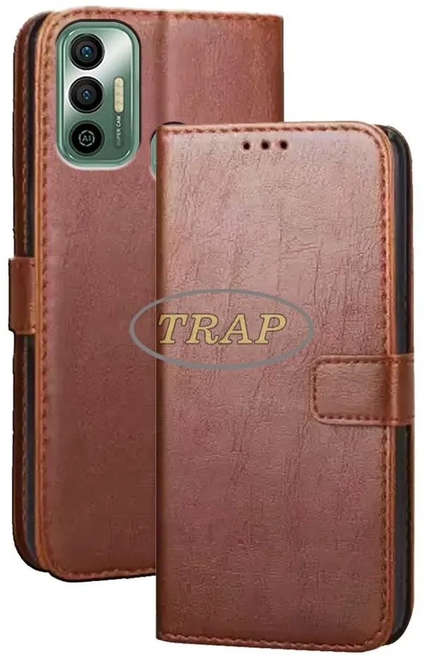 Brown_Artificial_Leather_Techno_Spark_7_Back_Cover