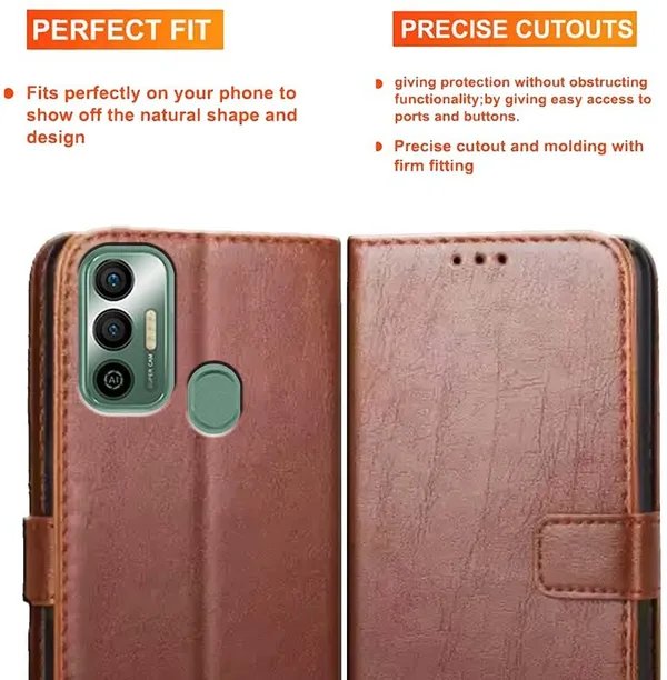 Brown_Artificial_Leather_Techno_Spark_7_Back_Cover
