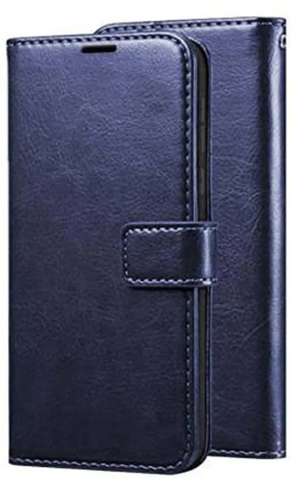 Blue_Artificial_Leather_Tecno_Spark_7_Pro_Flip_Cover