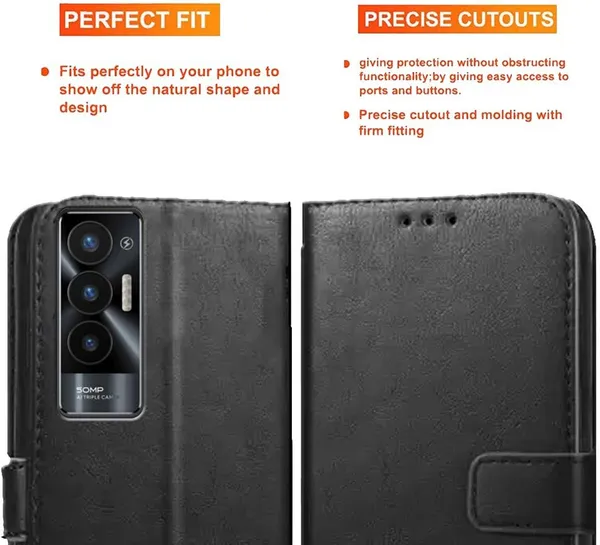 Black_Artificial_Leather_Tecno_Pova_5G_Back_Cover