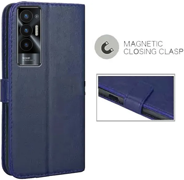 Blue_Artificial_Leather_Tecno_Pova_5G_Back_Cover