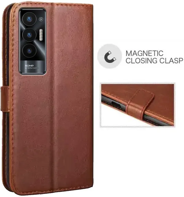 Brown_Artificial_Leather_Tecno_Pova_5G_Back_Cover
