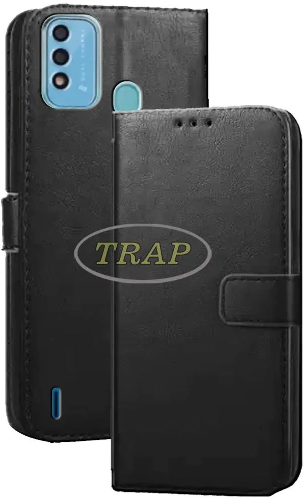 Black_Artificial_Leather_Itel_Vision_2S_Back_Cover