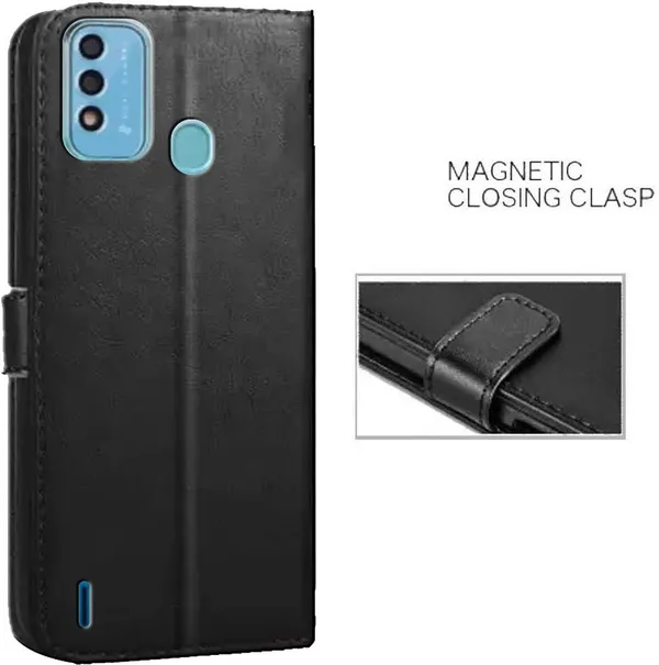 Black_Artificial_Leather_Itel_Vision_2S_Back_Cover