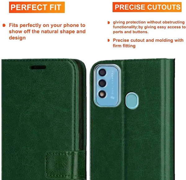 Green_Artificial_Leather_Itel_Vision_2S_Back_Cover