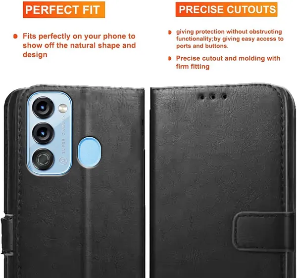 Black_Artificial_Leather_Itel_Vision_3_Back_Cover
