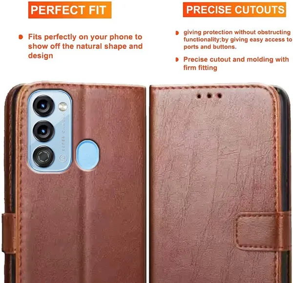 Brown_Artificial_Leather_Itel_Vision_3_Back_Cover