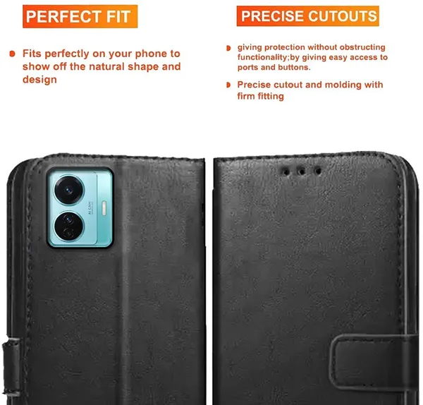 Black_Artificial_Leather_Vivo_T1_44W_Back_Cover