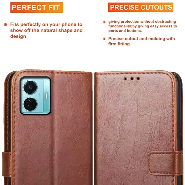 Brown_Artificial_Leather_Vivo_T1_44W_Back_Cover