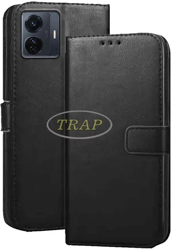 Black_Artificial_Leather_Vivo_T1_Pro_Back_Cover