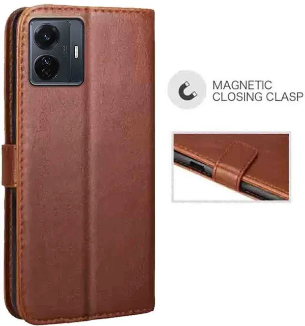 Brown_Artificial_Leather_Vivo_T1_Pro_Back_Cover
