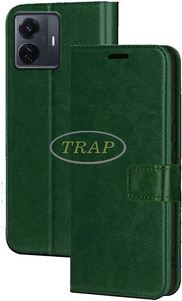 Green_Artificial_Leather_Vivo_T1_Pro_Back_Cover