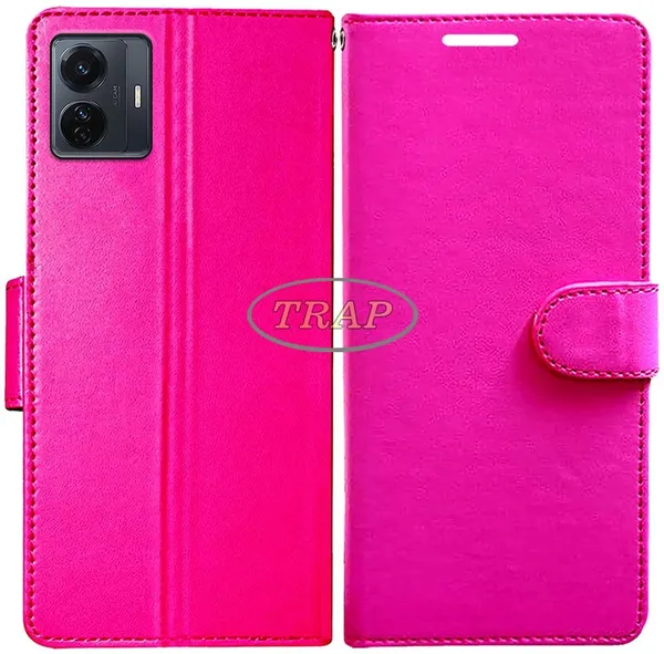 Pink_Artificial_Leather_Vivo_T1_Pro_Back_Cover