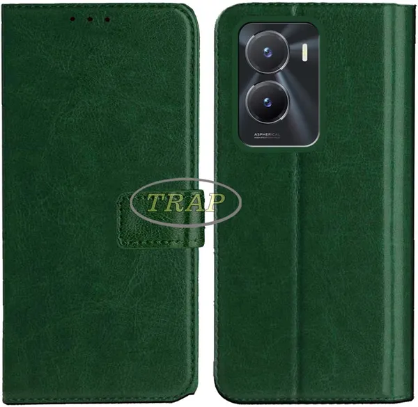 Green_Artificial_Leather_Vivo_T2X_Back_Cover